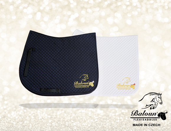 SADDLE PAD - with gold embroidery