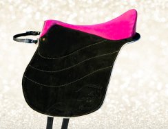 Kids Profi pad Baloun® made of black-pink velour leather
