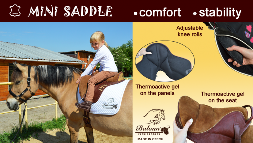 Mini saddle Baloun for children riders