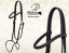 Leather bitless bridle Baloun® made of black leather