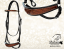 Bridle Baloun® with hannover noseband. Made of black leather and brown croco design leather