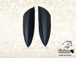 Adjustable dressage knee rolls for Baloun flexisaddle - made of black leather