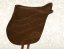 Profi pad Baloun® standard design made of dark brown velour leather