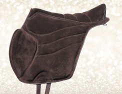 Baloun® Treking pad extra z tmavě hnědého koženého veluru