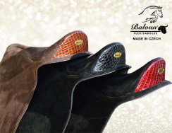 Profi pad Baloun® limited edition. Made of black and dark brown velour leather