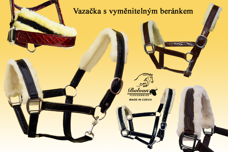 HALTER - WITH REMOVABLE SHEEPSKIN