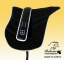 Black riding pad Baloun with bright hem. The price includes girth