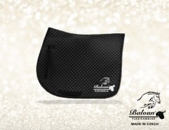Black saddle pad with logo Baloun®