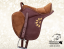 Kids horse mini saddle Baloun® in chestnut color