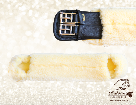 Sheepskin girth cover