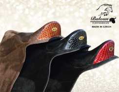Profi pad Baloun® limited edition. Made of black and dark brown velour leather Profi pad Baloun® limited edition. Made of black and dark brown velour leather