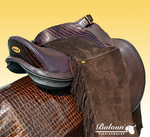 Leather full chaps Baloun® made as a collection to Baloun® flexisaddle.