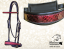 BRIDLE - DRESSAGE - with design leather
