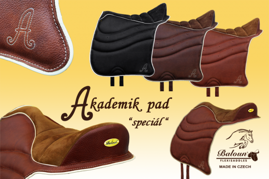 Academic pad - special - velour + smooth leather, all color combinations