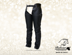 Full chaps Baloun®, black smooth leather Full chaps Baloun®, black smooth leather