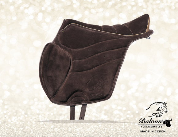Baloun® Treking pad extra z limitované edice. Vyroben z tmavě hnědého koženého veluru