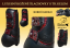 Tendon&Fetlock boots Baloun® -  made of black leather and Bordeaux design leather