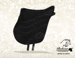 Profi pad Baloun® standard design made of black velour leather