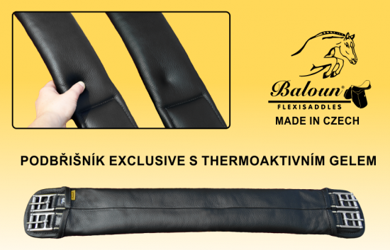Baloun® girth with thermogel is very comfortable even for sensitive horses