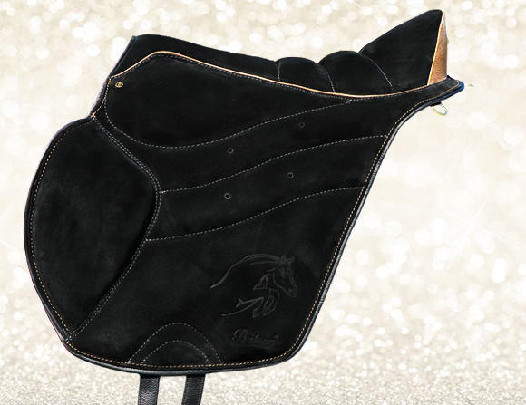 Baloun® Trekking pad extra - limited edition. Made of black velour leather
