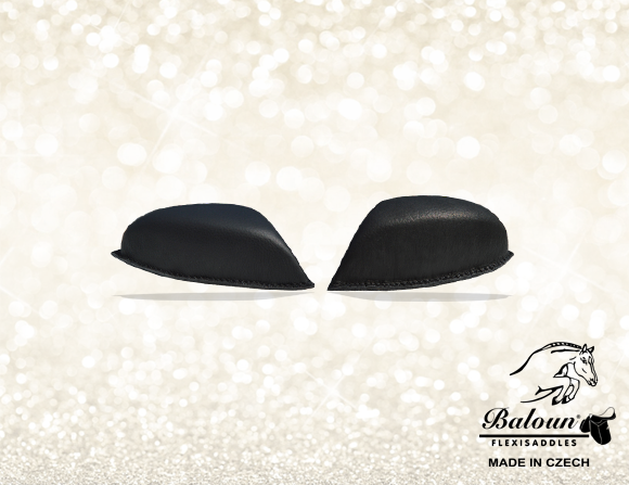 Adjustable jumping knee rolls for Baloun® flexisaddle