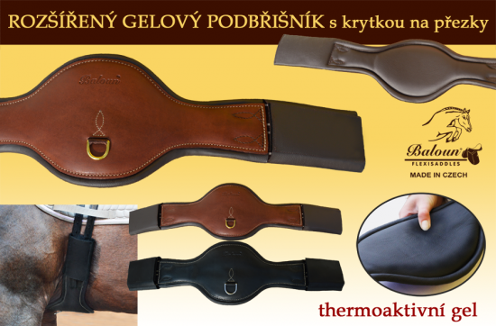 Enlarged girth Baloun® is made of thermogel which is very comfortable for horse