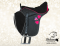 Black mini saddle Baloun® for kids. Model 1