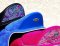 Profi pad Baloun® spring collection. Made of black, turquoise and dark pink velour leather