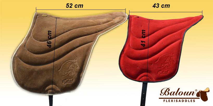 Size difference between adult and kids riding pad